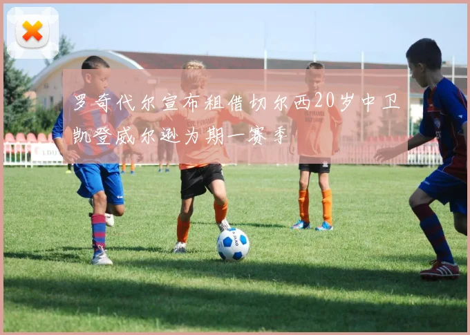 罗奇代尔宣布租借切尔西20岁中卫凯登威尔逊为期一赛季