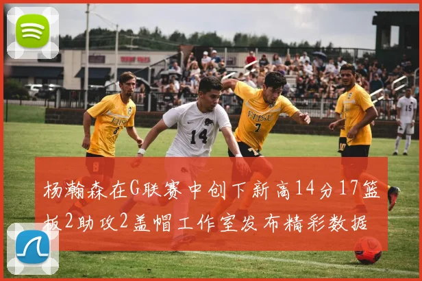 杨瀚森在G联赛中创下新高14分17篮板2助攻2盖帽工作室发布精彩数据海报